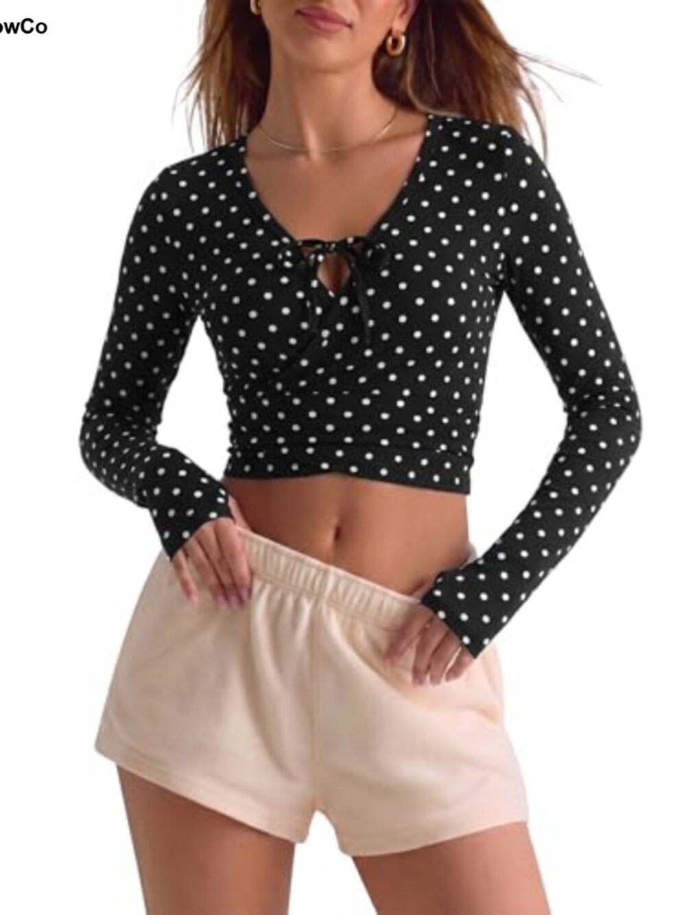 Women's Pilates Wrap Top Thumbhole Sleeves Ballet Yoga Shirt